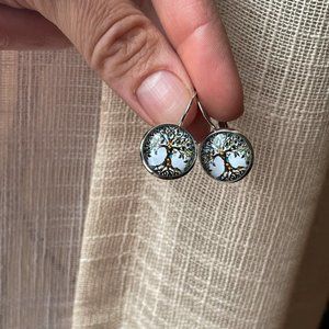 👉🏼2/💲7 🍂 Tree of Life Celtic Nature Earth Family Hypoallergenic Earrings